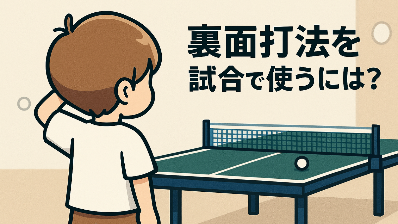 【裏面打法】片面ペンからの移行で試合でも使える！練習ステップと戦術ガイド