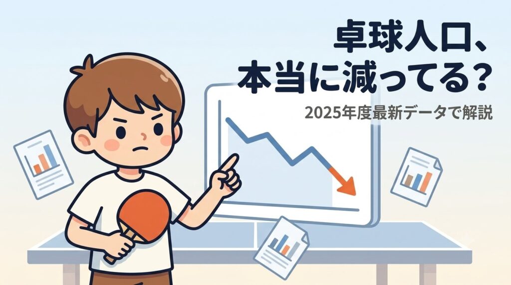 卓球人口、本当に減ってる？2025年度最新データで解説（アイキャッチ）
