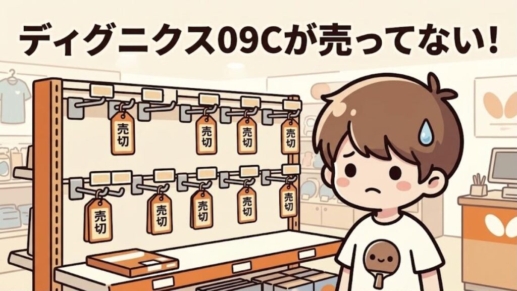 ディグニクス09Cが売ってない！空の売り場の前で困るたくぼー